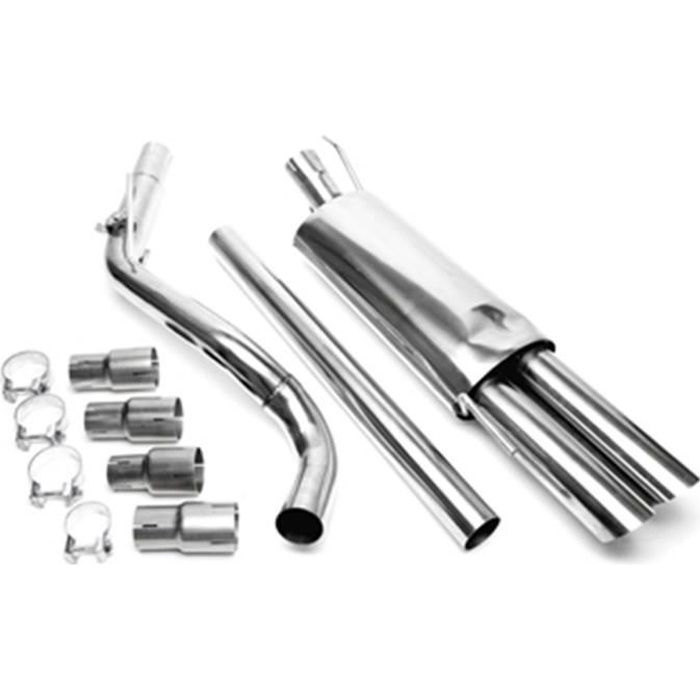 Ligne Echappement CatBack Inox VW Golf 4 Cabriolet de 1998 a 2002