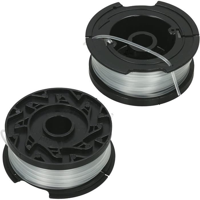 Lot de 2 bobines de fil pour débroussailleuse RAC118 RLT3525S Poteau