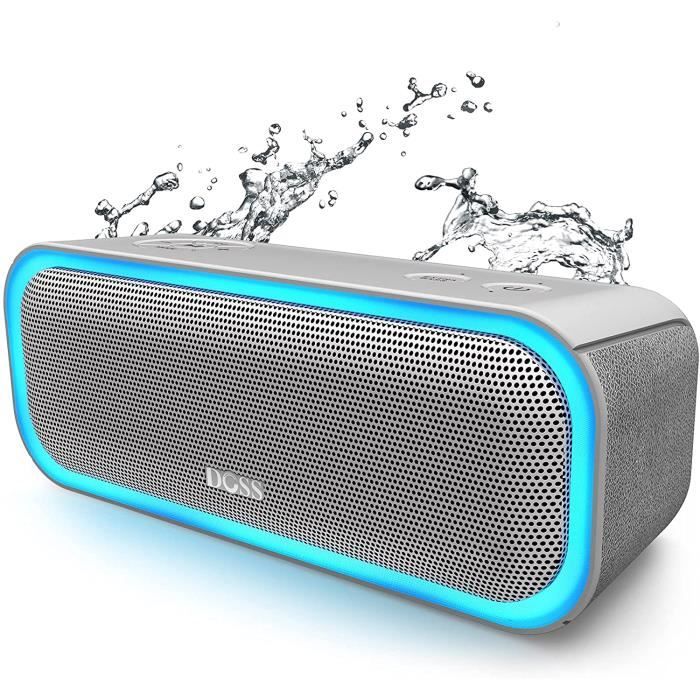 Enceinte Bluetooth Portable Doss Avec Effets Lumiere 20w 12h