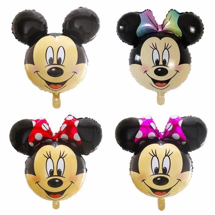 Ballon à thème Minnie mouse et Mickey mouse Pour grande tête