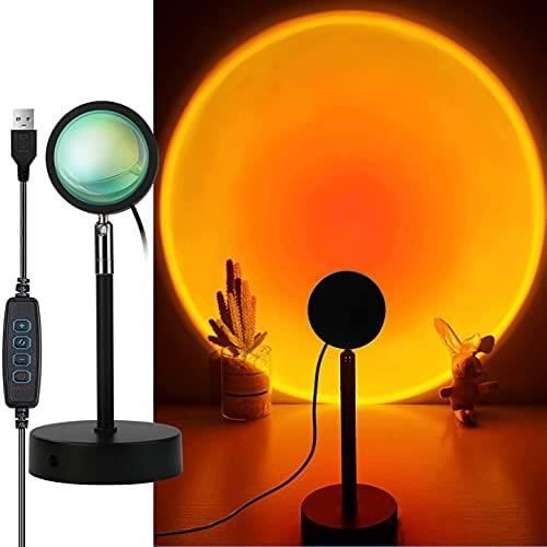 Sunset Lamp, Lampe Coucher de Soleil avec Sunset aura, Lampe USB