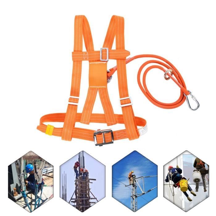Harnais De Sécurité Anti-chute Réglable Avec Crochet - Pour Travaux En Hauteur, Escalade, Sauvetage