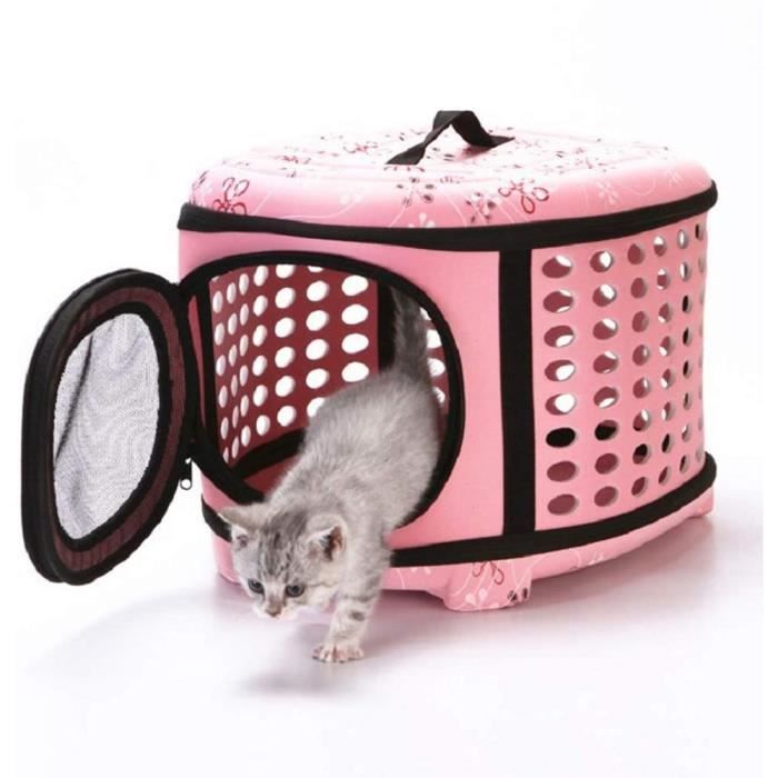 CAGE DE TRANSPORT Cage de Transport Pliable pour Chat avec Chargement par  Dessus et Fonction PliableSac de Transport pour Chat C615 - Cdiscount