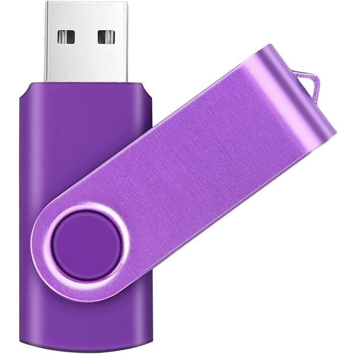 Clé USB 1 to Flash Drive 1000 Go Mémoire Stick Stockage Rotation Disque  pour PC Ordinateur, Violet[127] - Cdiscount Informatique