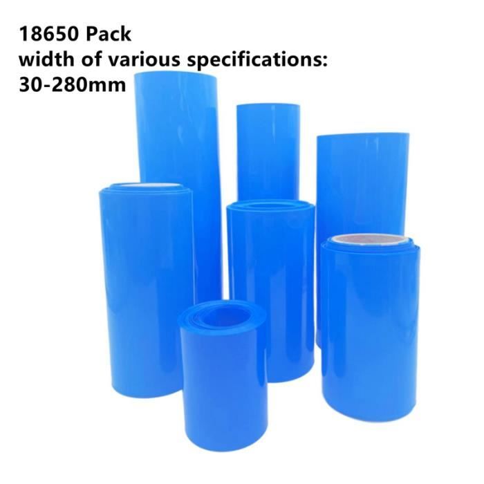 Gaine Thermorétractable PVC 20 Mm - 8 Mètres - Pour Pack De Batteries 18650, 21700, électronique - 10