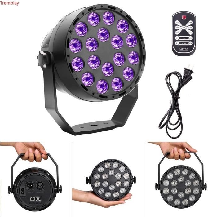 Projecteur LED Oloaxolx 120W 60 LED - 4 En 1 RGBW DMX512 - Télécommande - Pour Fêtes, Clubs, Mariages