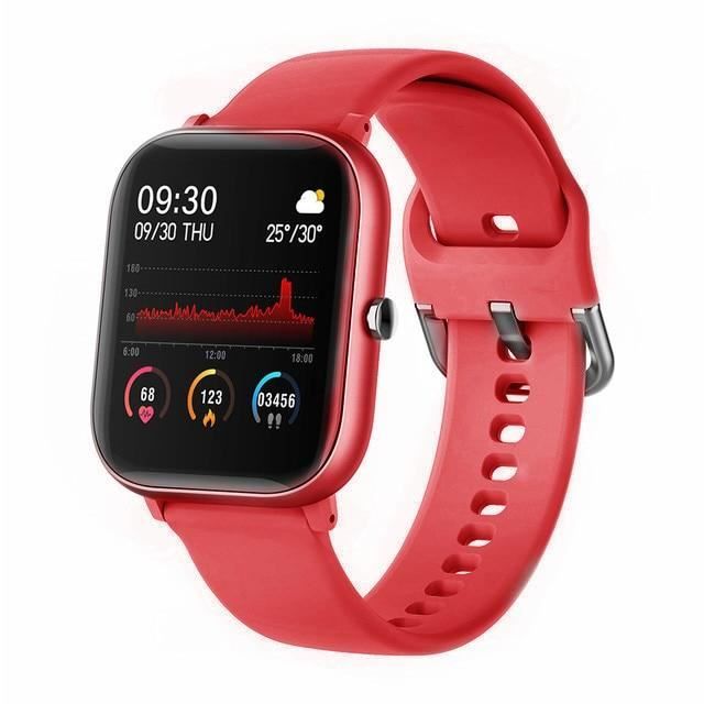 Montre Connectée iOS Android Smartwatch 1.3 Sport Rouge
