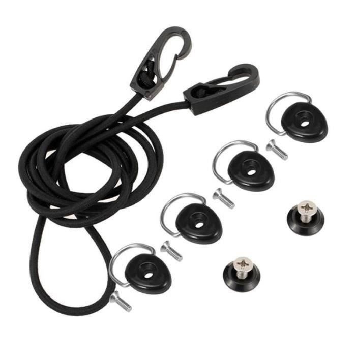 Kit 10 Anneaux D Avec Vis M6 - Nylon Et Inox - Pour Kayak, Canoë, Bateau - Fixation Rames, Filets, Accastillage