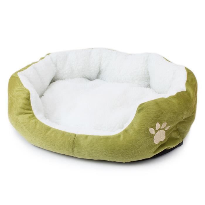 Corbeille pour Chien et Chat - Noname - 50x40cm - Amovible et Lavable - Cachemire - Vert