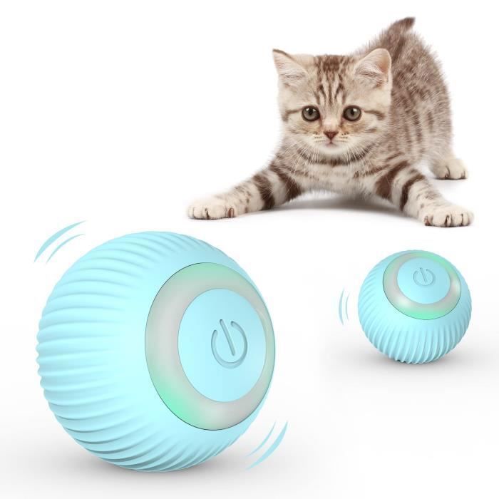 Comparer les prix de Balle Chat avec LED Lumières, Rotation Automatique a 360 Degrés et Chargement USB Jouets pour Chats, pour Chatons Chiots Jeux Chat