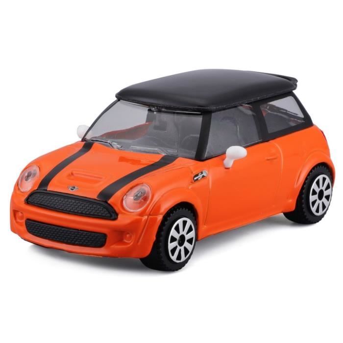Miniatures montées - Mini Cooper S Orange 1/43 Burago - Cdiscount