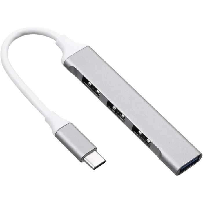 Adaptateur USB-C Mâle Vers USB 3.0 Femelle - 5 Gbps, Lumière LED - Plug & Play - Pour Disque Dur, Clavier, Voiture - Aluminium