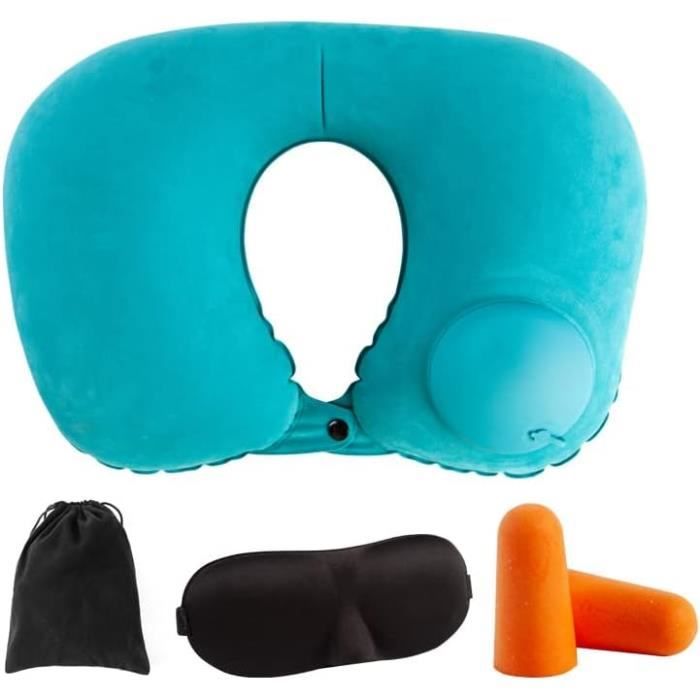 Naturehike Coussin De Camping Gonflable Ultra Léger – Carré, Éponge – Pour Voyage, Nuque, Plage – Couleur Jaune