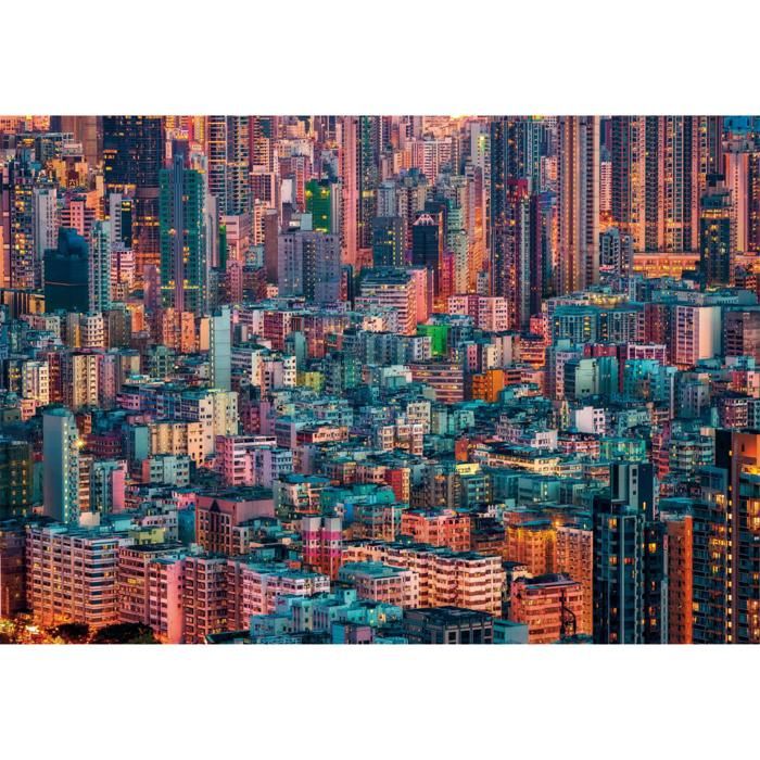 Puzzle 1500 pièces CLEMENTONI Hong Kong Voyage et cartes