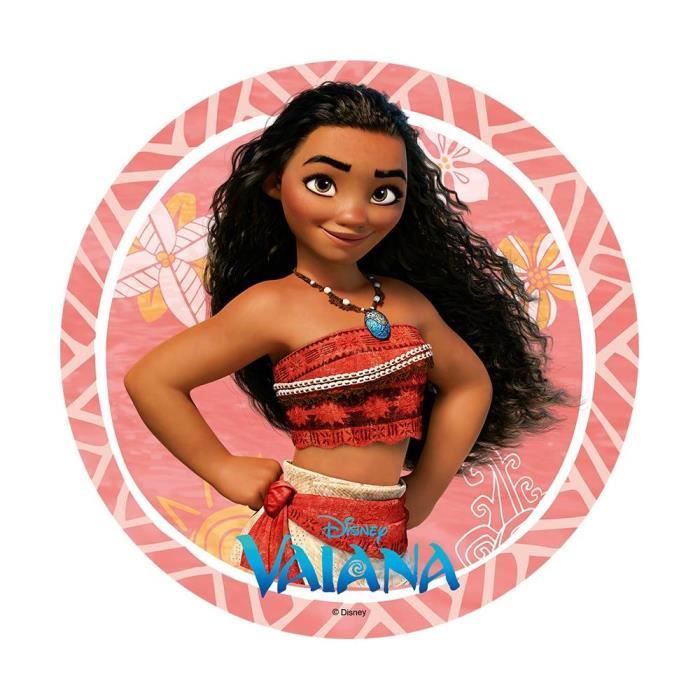Disque Azyme Cm Vaiana Decor Gateau Anniversaire Cdiscount Maison