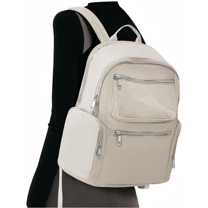FORRICA Sac à Dos Antivol Femme Impression Fleur - Sac École Loisir Bandoulière Léger Oxford - Modèle C