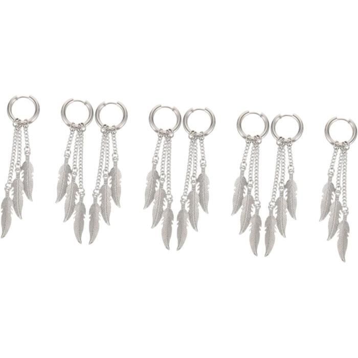 Set De 3 Paires De Boucles D’oreilles Femme – Clou Fleur 5mm, Créoles Lisses 14mm, Créoles Zircon Doré/argent - 12