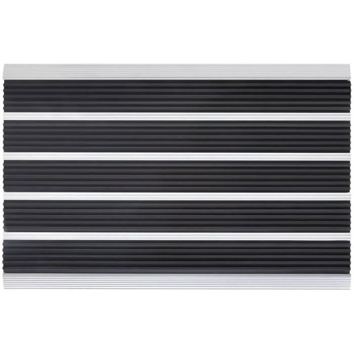 PANA Tapis de porte en aluminium (39 x 60 cm) - Paillasson extérieur