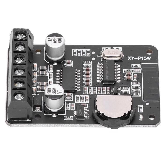 Carte d'amplificateur, carte d'amplificateur de caisson de basses stéréo Bluetooth 10 pouces double entrée de microphone 220 V pour haut-parleurs de bricolage de cinéma maison