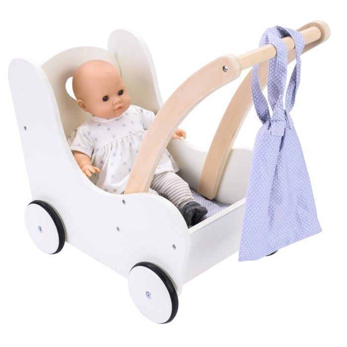 Landau Poupée Daisy Chain 5-en-1 - Poussette Et Nacelle Réglable - Rose Classique - 4-8 Ans
