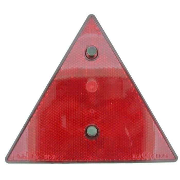 Catadioptre rouge adaptable, livré avec 2 vis de fixation