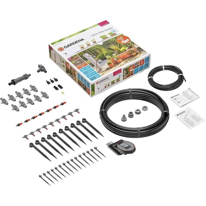 Ensemble d'irrigation de base pour plantes en pot Gardena