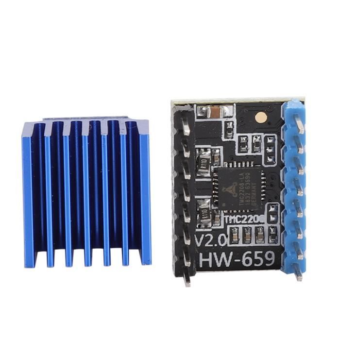 Pilote Moteur Pas à Pas TMC2209 WANGCL | Pour Imprimante 3D | Silencieux & Dissipateur | Compatible MKS/SKR