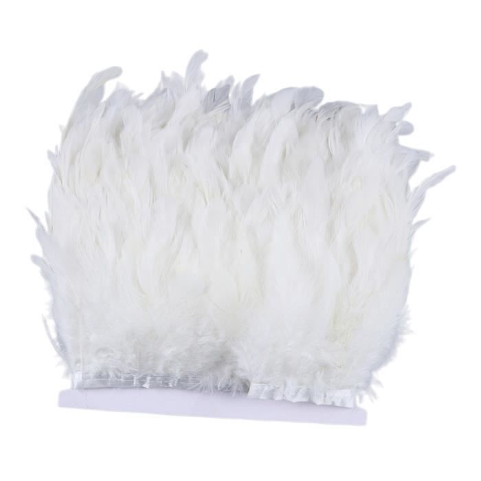 Ruban Plume D'oie 2m JAWSEU - Frange Décorative Pour Couture Et Artisanat - Multiple Couleurs Disponibles