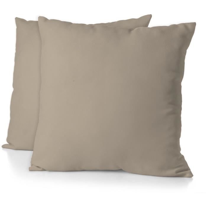 Home Linge Passion 2 taies d'oreiller microfibre 82 g - 63 x 63 cm - vue 1
