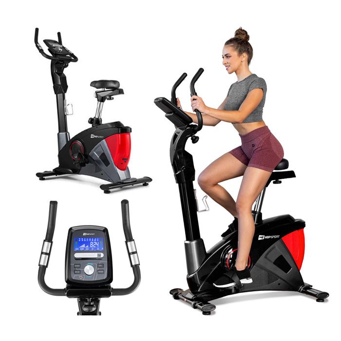 Hop-Sport Vélo dappartement magnétique Roue dinertie 13kg Vélo stationnaire Apollo