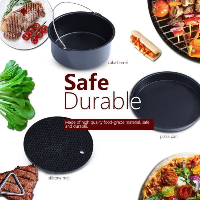 Moule à Gâteau Pour Friteuse à Air - Compatible HD9925/HD9860/HD9905, Diamètre 18cm, En Fer