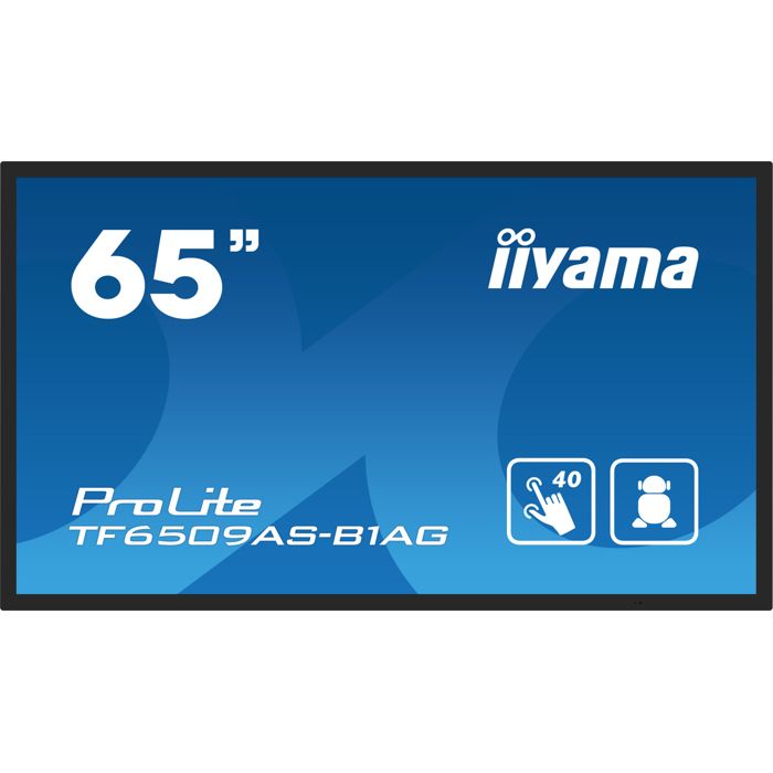 IIYAMA Modèle du produit : 64 5' Tactile PCAP dalle IPS LED 40 points 1920x1080 8ms 247 500cdm² 1200:1 2xHDMI 1xDisplayPort 3xUSB Paysage Portrait Installation à plat RS232C Neuf - vue 5