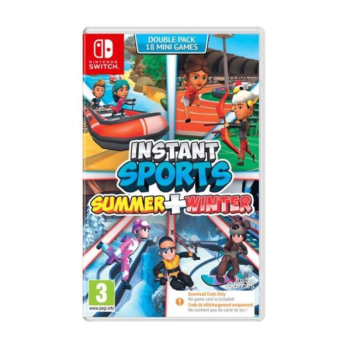 Jeu de sport Instant Sports Summer + Winter Nintendo Switch Code dans la boîte