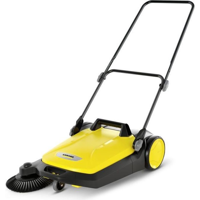 Balayeuse mécanique KARCHER S 4 - Jaune et noir - Bac à déchet amovible de 20 L