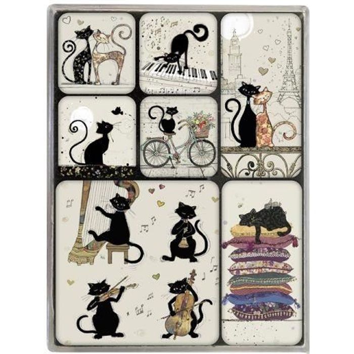 Verre en mélamine Le chat et ses coussins AMYS BUG ART