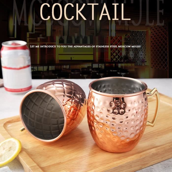 Tbest Tasse Julep à la menthe Menthe Julep Tasse En Acier Inoxydable