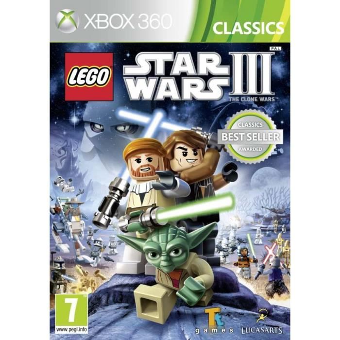 LEGO Star Wars III Clone Wars (Xbox 360) [UK IMPORT] Reconditionné - LucasArts reconditionné disponible sur Cdiscount Seconde Vie
