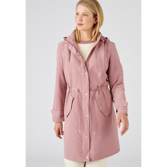 Parka - Damart - Parka longue toucher doux - Vieux Rose