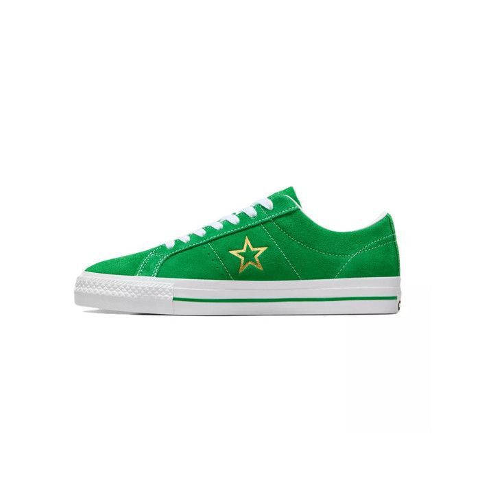Baskets Converse CONS AS 1 PRO SNEAKERS Mixte Vert Daim Nubuck Lacets