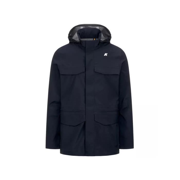 Parka K-Way Manphy Bonded Jersey Homme Bleu Polaire