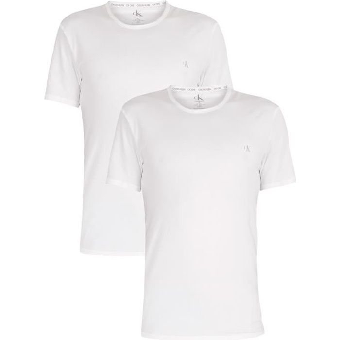 Tee shirt calvin klein homme blanc hot sale