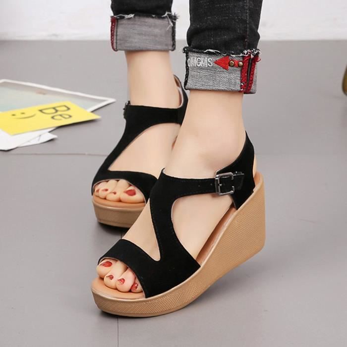 Cdiscount sandales femme compensees deals
