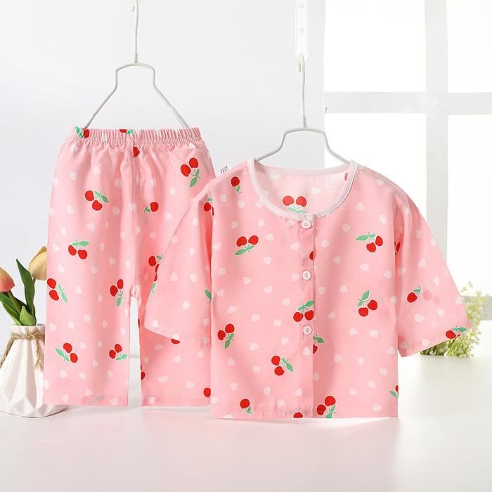 Enfant En Bas Age Enfants Bebe Garcons Filles Dessin Anime Animaux Hauts Pantalons Pyjamas Vetements De Nuit Tenues Pasteque Rouge Pasteque Rouge Cdiscount Pret A Porter
