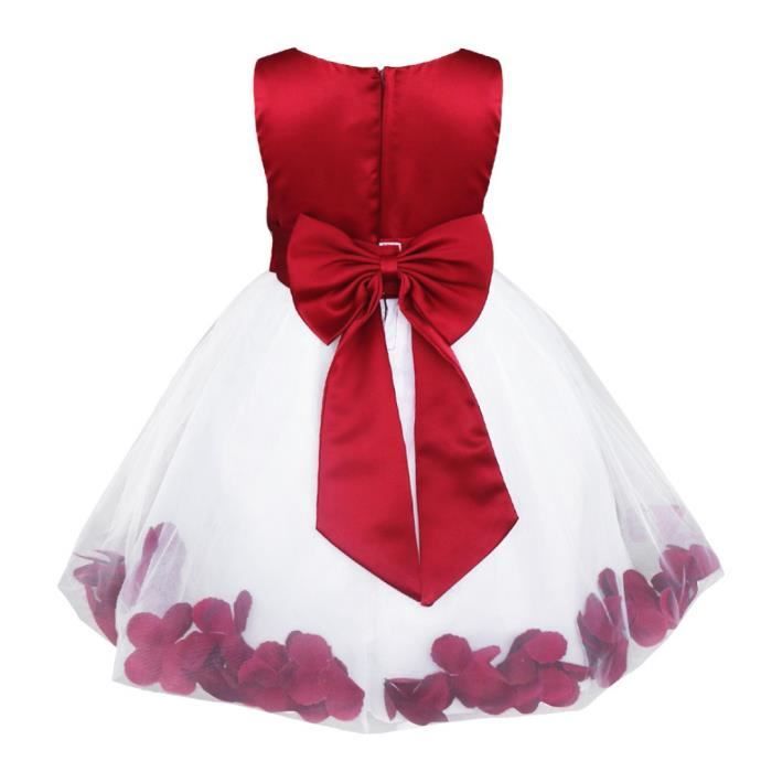 Inlzdz Enfant Fille Robe C r monie Princesse P tale Fleur sans