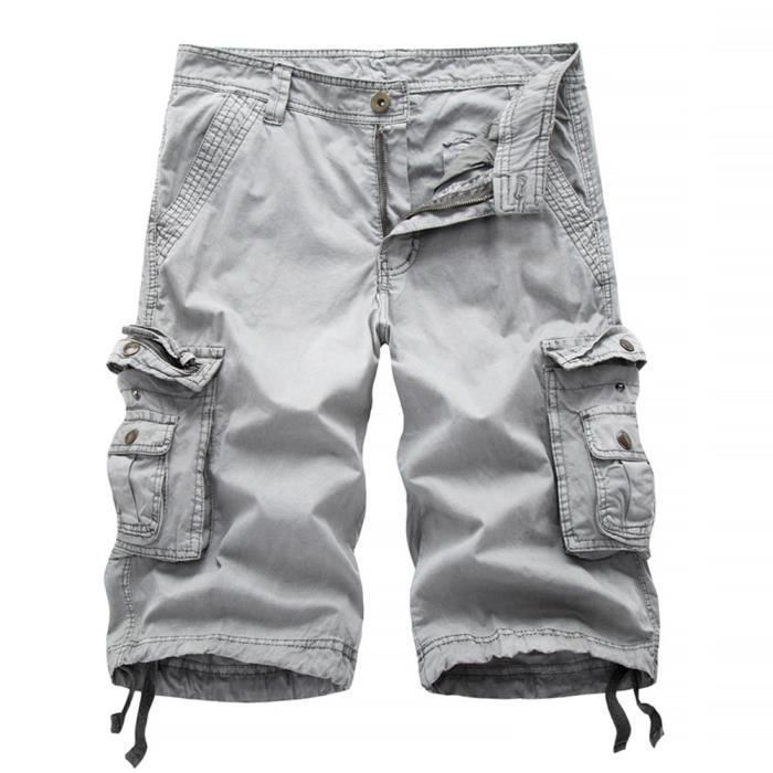 Short Cargo Homme Été Léger Respirant Grande Taille Poches - Sport Jogging Fitness
