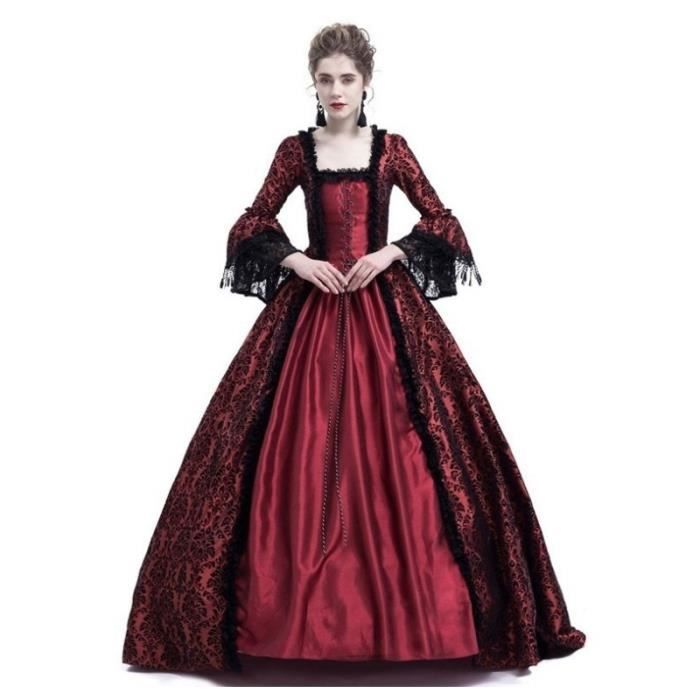 Robe, Robe Robe Rétro Longue Robe Halloween Party Reine Vampire