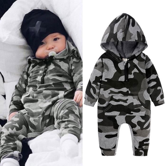 Vêtement Bébé Garçon Naissance 0-18 Mois Pyjama Bébé Garçon Hiver