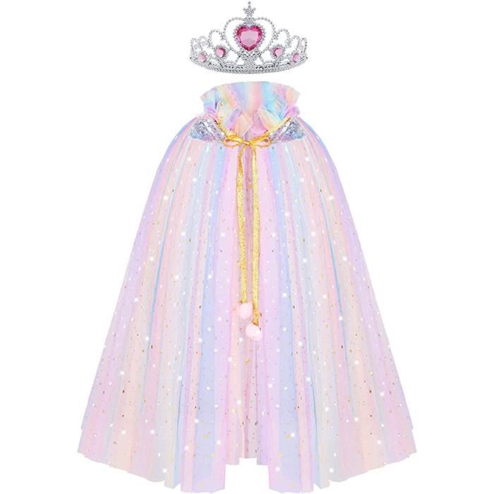 Cape à Capuche Pour Fille - Poncho D'Hiver Chaud En Polyester Doux - Pour 3 Mois à 6 Ans - Cadeau De Noël