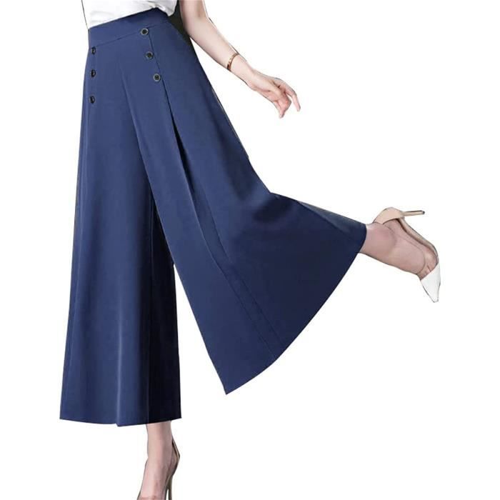 Pantalon ample best sale plissé