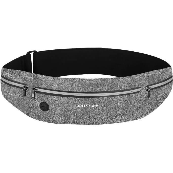 CREADY® Lot De 2 Ceinture Running Smartphone - 2x1 Sac Banane Telephone - De Course A Pied, Sport, Jogging, Footing, Courir - Fitness Belt Bag Pour Tous Les Telephones, Bleu & Noir